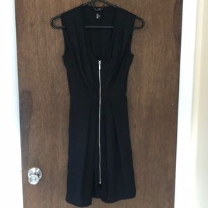 Little black dress with full zip front!